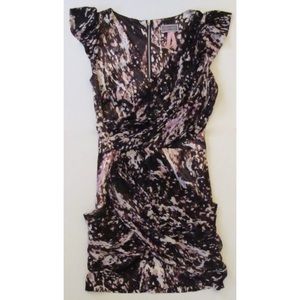 Lipsy London Rockstar Drape Dress Mini chiffon 0 2